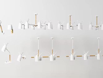 Nordic Lamp Combination 3d model