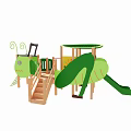 Modern Slide Theme Slide 3d model