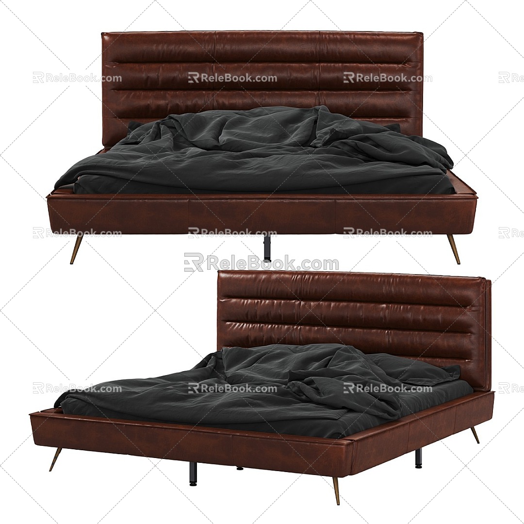 Nordic Simple Double Bed model