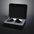 High Quality Wireless Earbuds In Open Black Charging Case With Sleek Design