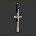 Modern Military Guided Missile With Aerodynamic Body Warhead And Tail Fins