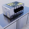 Commercial Kitchen Stainless Steel Beverage Dispenser With Transparent Lid And Control Panel