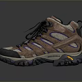 Brown And Beige Outdoor Shoes With Lace Up Breathable Mesh And Non Slip Sole