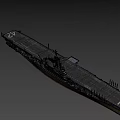 Game Movie Character Featuring 3D Aircraft Carrier Model With Detailed Design