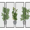 Modern partition glass partition 3d model