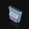 Sleek Modern White WINIA Air Purifier with Control Panel and Green Indicator Lights