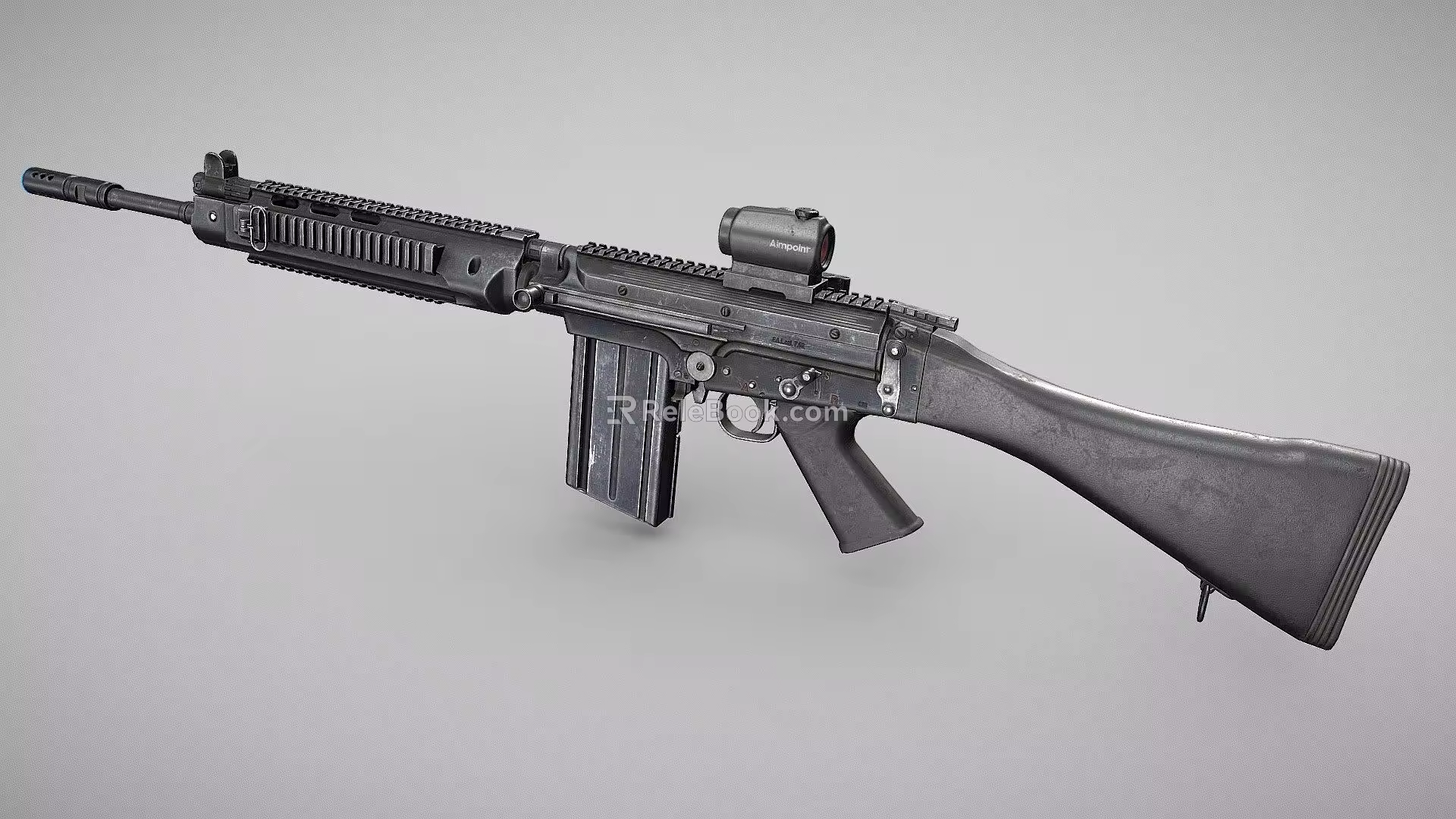 Foldable Automatic Rifle 3d model