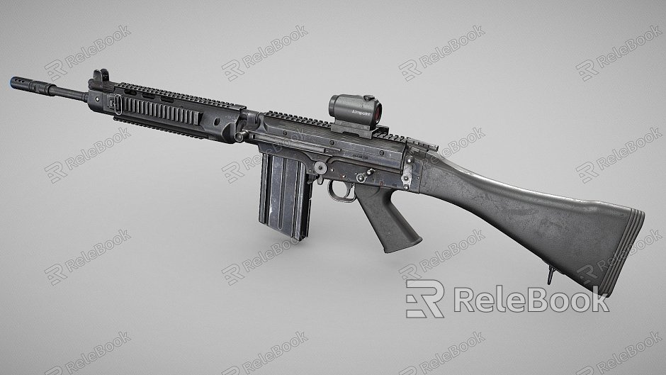 Foldable Automatic Rifle model