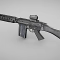 Foldable Automatic Rifle 3d model