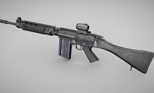 Foldable Automatic Rifle 3d model