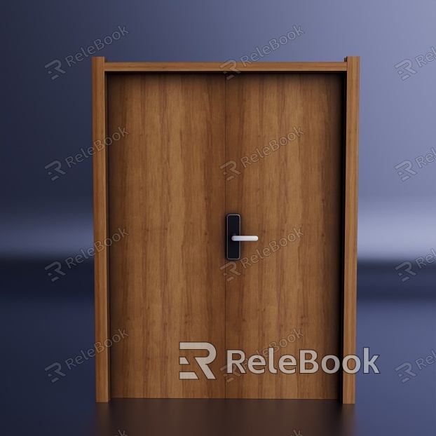 Double open wooden door wooden door double open door model