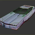 Futuristic Silver Concept Car With Sleek Body And Shiny Surface Design