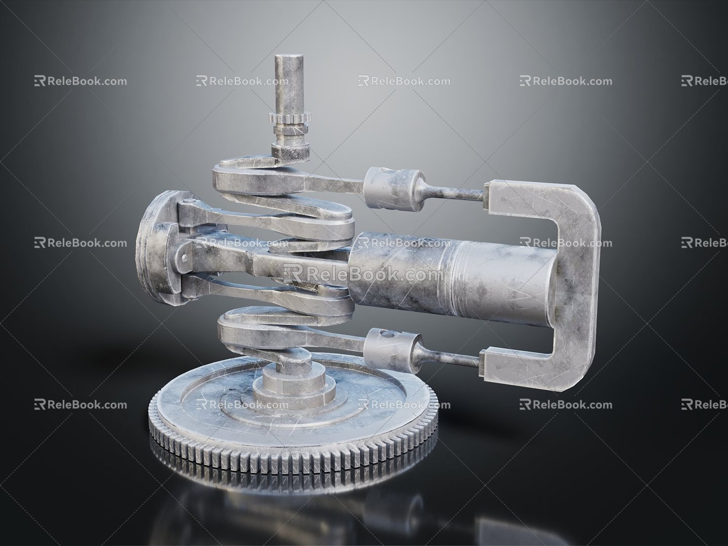 Modern engine engine piston car engine cylinder car engine 3d model