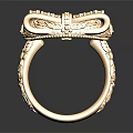 Elegant Gold Ring With Intricate Filigree Design And Red Gemstone Accents