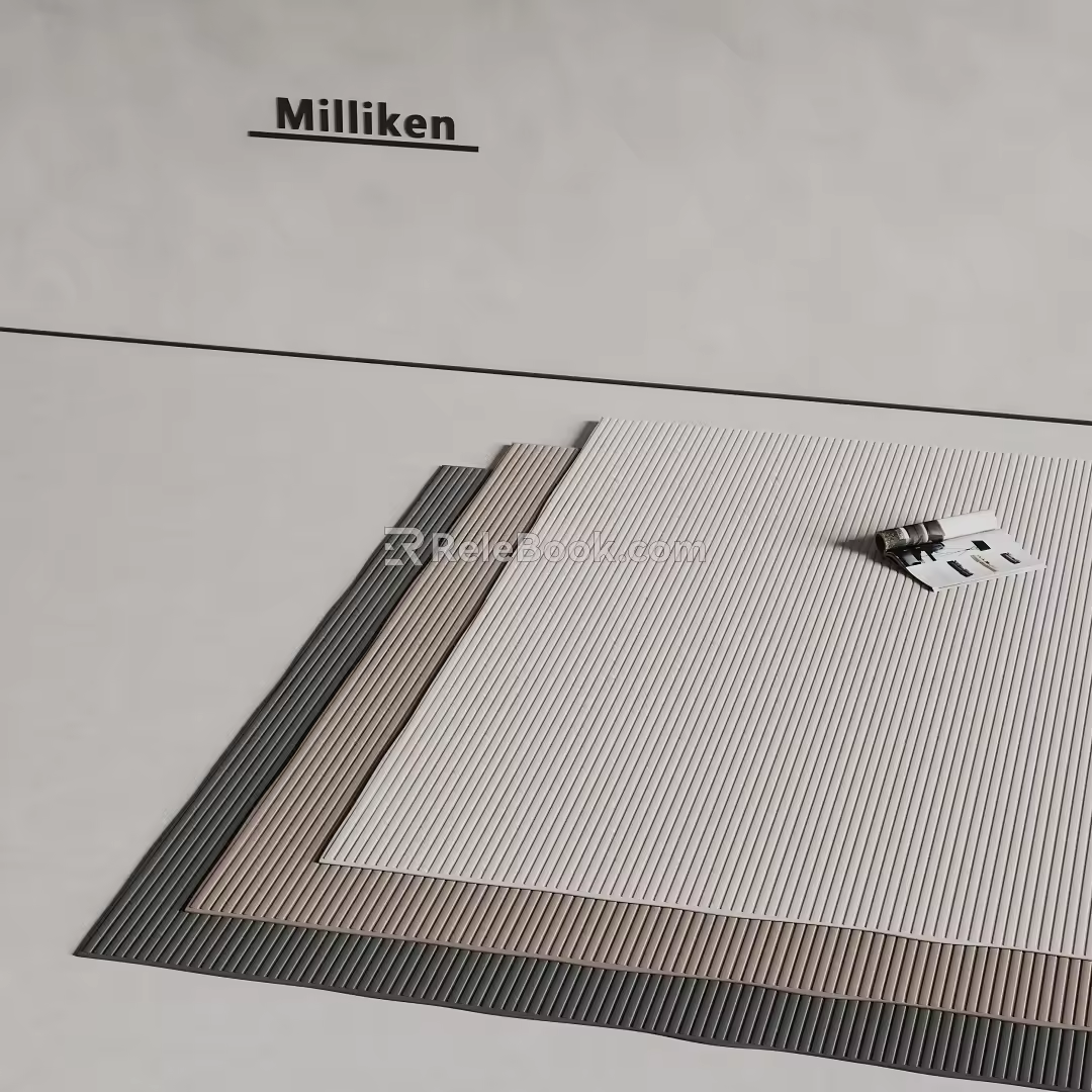 Carpet Fabric Carpet Simple Carpet milliken 3d model