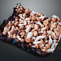 Fresh Brown And White Mushrooms Pile With Different Sizes And Healthy Vegetables