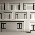 Diverse Modern Casement Windows With Black Frame And Various Design Options