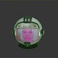 Sci-Fi Helmet Alien Helmet-Helmet High Tech Helmet Game Helmet 3d model