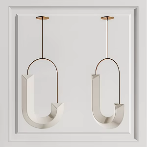 Modern chandelier 3d model