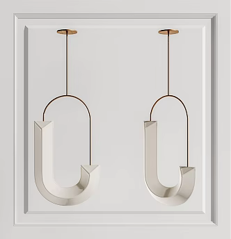 Modern chandelier 3d model