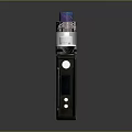 Elegant Luxury Perfume Bottle with Purple Blue Gradient and Shiny Modern Design