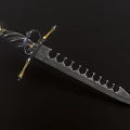 Medieval Dagger Weapon Equipment Knife Sharp Weapon Cold Weapon Ancient Weapon Sword Breaking Sword Magic Sword Dagger PBR Material 3d model