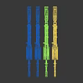 Stylish Colorful Rifles Featuring Various Creative Graphic Patterns And Decorative Designs