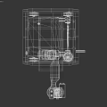 Advanced Industrial Robotic Arm with Blue Mobile Base and Control Panel for Automation