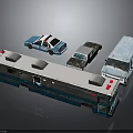 Hyvo Police Emergency Vehicle Models Including Police Car Ambulance And Small Car In Blue White Colors