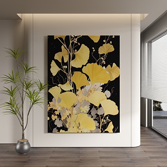 abstract decorative painting 3d model