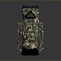 Camouflage Pattern Backpack For Daily Use With Comfortable Straps And Durable Design