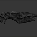 Mythical Animal Lying Stone Sculpture With Intricate Carving Patterns And Ancient Style