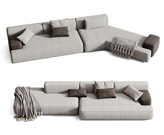 Modern Combination Sofa 3d model