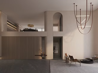 Quiet Duplex Living Room Living Room 3d model