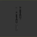 Modern Tactical Firearms Black Design With Detailed Structure And Two Models 3d model