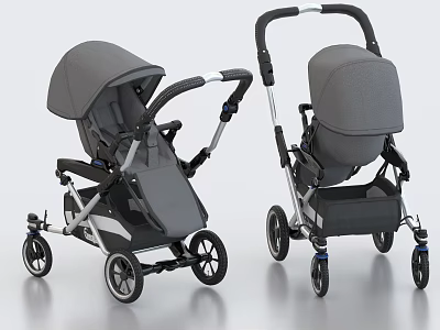 Baby Stroller Baby Stroller Trolley Cradle Children's Products 3d model