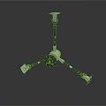 Adjustable Metal Tripod Equipment With Three Legs And Top Mounting Device