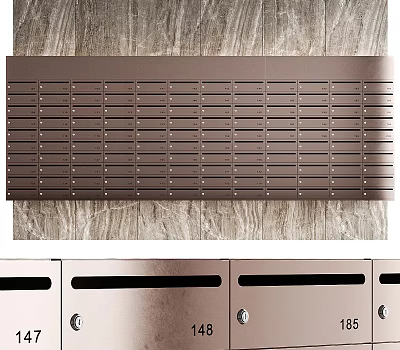 Modern Mailbox Letter Box Mailbox 3d model Modern Mailbox Letter Box Mailbox 3d model