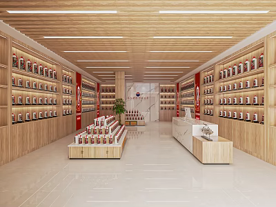 Modern liquor and tobacco specialty store cigarette hotel cashier shelf alcohol and tobacco display cabinet cigarette hotel display cabinet 3d model