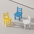 Modern children's chair 3d model