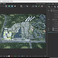 Aerial Planning Of Residential Community With Lake Buildings And Greenery