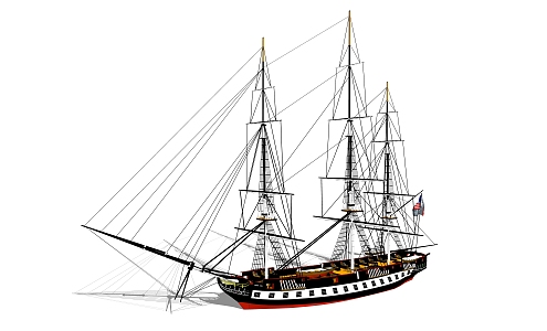 modern ship 3d model