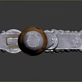 Adjustable Heavy Duty Hardware Wrench With Metal Body And Wooden Handle