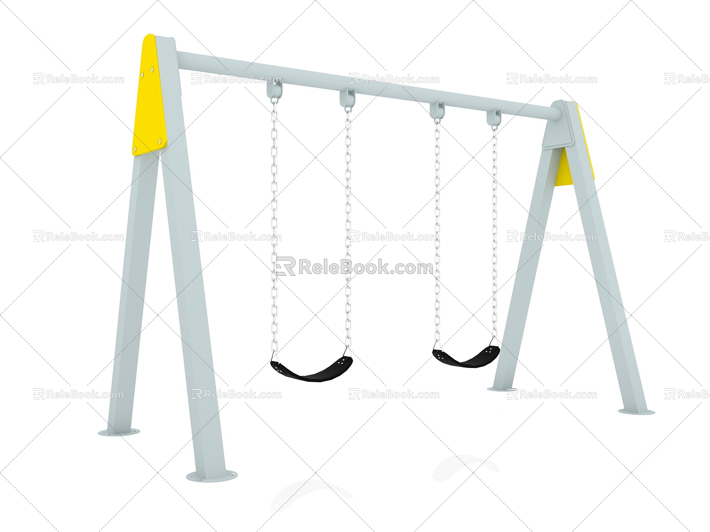 Children's Swing Outdoor Swing Venue Swing Swing Swing Rack 3d model