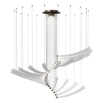 Art chandelier 3d model