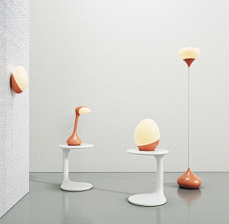 Modern lamp combination 3d model