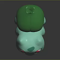 Cute Bulbasaur Character Figure With Light Green Body Red Eyes And Green Back Bulb