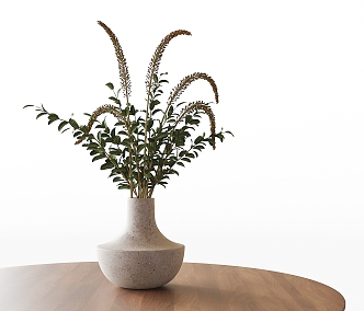 Modern vase floral plant ornaments 3d model