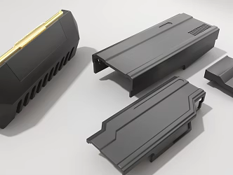 Hard surface machinery high-tech industrial parts 3d model