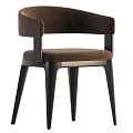 Modern Gray Fabric Upholstered Dining Chairs With Dark Wooden Legs Sleek Design